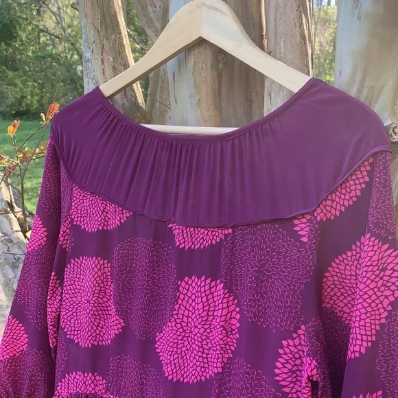 Anthropologie Girls from Savoy Bouquet Toss Silk Dress - Picture 8 of 9